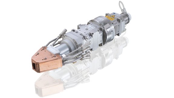 OTS5 with wide stream nozzle for laser cladding by Laserline diode lasers