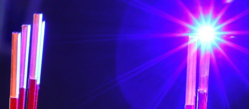 LDM blue diode laser beam on copper contacts by Laserline diode lasers