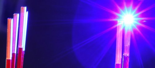 LDM blue diode laser beam on copper contacts by Laserline diode lasers