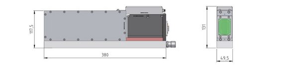 Graphic of an LDMdirect 2000 for heat treatment applications by Laserline diode lasers