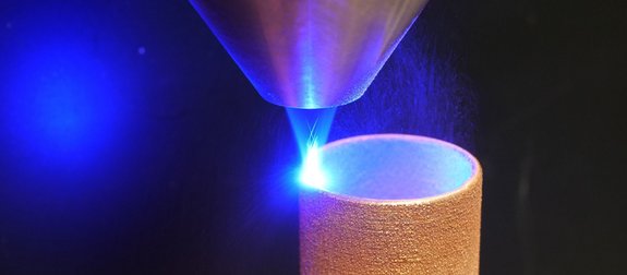 Additive manufacturing on copper with blue diode laser by Laserline diode lasers