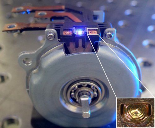 Pin through sheet welding of a small electrical motor by Laserline diode lasers