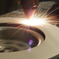 Laser cladding process on a brake disc by Laserline diode lasers